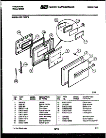03 - Door Parts parts for Frigidaire Oven REG75WF2 from AppliancePartsPros.com