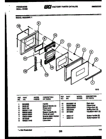03 - Door Parts parts for Frigidaire Oven REG78WLB1 from AppliancePartsPros.com