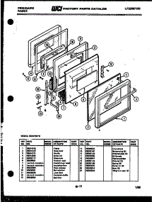 04 - Door Parts parts for Frigidaire Oven REG77BCB2 from AppliancePartsPros.com