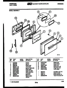 06 - Door Parts parts for Frigidaire Oven REG78WLB1 from AppliancePartsPros.com