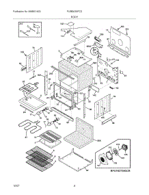 05 - Body parts for Frigidaire Oven PLEB30S9FCD from AppliancePartsPros.com
