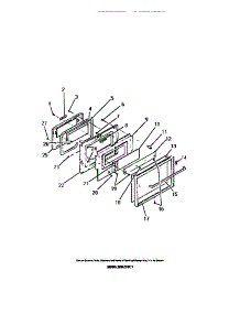 05 - Oven Door, Panels, Glass parts for Frigidaire Oven REM77BCB1 from AppliancePartsPros.com