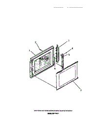 08 - Microwave Oven Door, Panels, Hinge parts for Frigidaire Oven REM77BCB1 from AppliancePartsPros.com