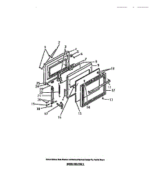 06 - Oven Door, Panels parts for Frigidaire Oven REG77BCB1 from AppliancePartsPros.com