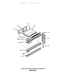10 - Cabinet Upper Trim parts for Frigidaire Oven REM77BCB1 from AppliancePartsPros.com