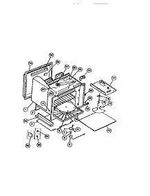 08 - Upper Oven Liner, Panels parts for Frigidaire Oven REM77BL4 from AppliancePartsPros.com