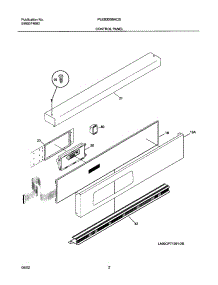 03 - Control Panel parts for Frigidaire Oven PLEB30S8ACB from AppliancePartsPros.com
