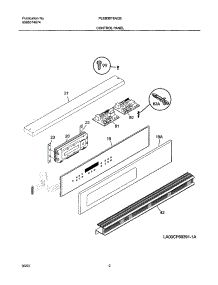 03 - Control Panel parts for Frigidaire Oven PLEB30T8ACB from AppliancePartsPros.com