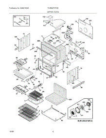 05 - Upper Oven parts for Frigidaire Oven PLEB30T9FCB from AppliancePartsPros.com