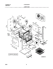 07 - Lower Oven parts for Frigidaire Oven PLEB30T8ACB from AppliancePartsPros.com