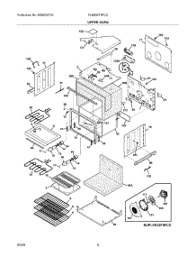 05 - Upper Oven parts for Frigidaire Oven PLEB30T9FCD from AppliancePartsPros.com