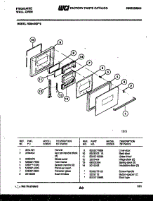 03 - Door Parts parts for Frigidaire Oven RG94BF2 from AppliancePartsPros.com