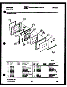 03 - Door Parts parts for Frigidaire Oven RG94BFB0 from AppliancePartsPros.com