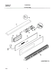 03 - Control Panel parts for Frigidaire Oven PLEB30T8ACA from AppliancePartsPros.com