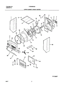03 - Upper Cabinet / Drum / Heater parts for Frigidaire Washer Dryer Combo FLEB43RGS3 from AppliancePartsPros.com