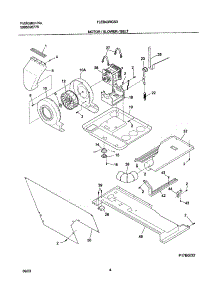 05 - Motor / Blower / Belt parts for Frigidaire Washer Dryer Combo FLEB43RGS3 from AppliancePartsPros.com