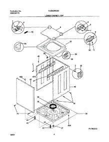 09 - Lower Cabinet  / Top parts for Frigidaire Washer Dryer Combo FLEB43RGS3 from AppliancePartsPros.com
