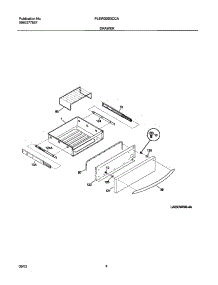 05 - Drawer parts for Frigidaire Warming Drawer PLEW30S3CCA from AppliancePartsPros.com