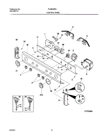 07 - Control Panel parts for Frigidaire Washer Dryer Combo FLGB43RGS2 from AppliancePartsPros.com
