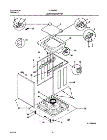 09 - Wshr Cab,Top parts for Frigidaire Washer Dryer Combo FLGB43RGS2 from AppliancePartsPros.com