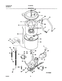 11 - Wshr Mtr,Hose parts for Frigidaire Washer Dryer Combo FLGB43RGS2 from AppliancePartsPros.com