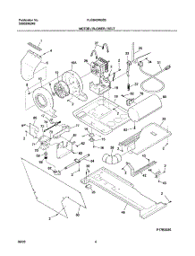 05 - Motor / Blower / Belt parts for Frigidaire Washer Dryer Combo FLGB43RGS3 from AppliancePartsPros.com