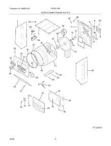 03 - Upper Cabinet / Drum Heater parts for Frigidaire Washer Dryer Combo FGX831FS5 from AppliancePartsPros.com