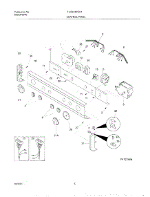 07 - Control Panel parts for Frigidaire Washer Dryer Combo FLGB43RGS1 from AppliancePartsPros.com