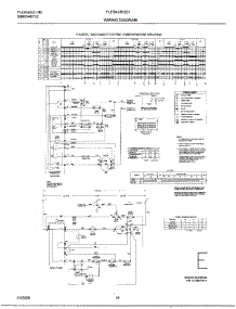 14 - Wiring Diagram parts for Frigidaire Washer Dryer Combo FLEB43RGS1 from AppliancePartsPros.com