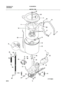 11 - Motor / Tub parts for Frigidaire Washer Dryer Combo FLGB43RGS3 from AppliancePartsPros.com
