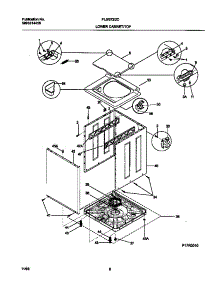 05 - P17r0010 Wshr Cab,Top parts for Frigidaire Washer Dryer Combo FLSG72GCS9 from AppliancePartsPros.com
