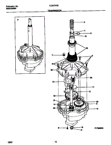 07 - Transmission parts for Frigidaire Washer Dryer Combo FLSG72GCS5 from AppliancePartsPros.com