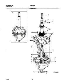 07 - P17m0006 Transmission parts for Frigidaire Washer Dryer Combo FLSG72GCS9 from AppliancePartsPros.com