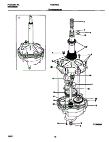 07 - Transmission parts for Frigidaire Washer Dryer Combo FLSE72GCS6 from AppliancePartsPros.com