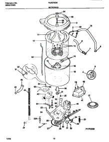 06 - Motor / Tub parts for Frigidaire Washer Dryer Combo FLSG72GCS1 from AppliancePartsPros.com