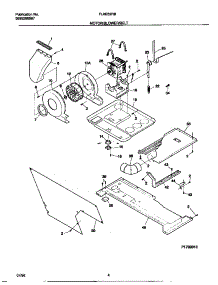 03 - Motor / Blower / Belt parts for Frigidaire Washer Dryer Combo FLXE52RBT3 from AppliancePartsPros.com