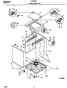 05 - Lower Cabinet / Top parts for Frigidaire Washer Dryer Combo FLXE52RBS6 from AppliancePartsPros.com