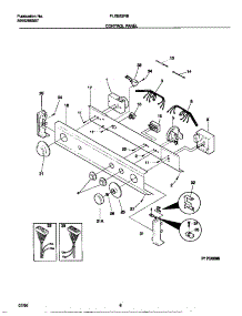 04 - Control Panel parts for Frigidaire Washer Dryer Combo FLXE52RBT3 from AppliancePartsPros.com