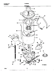 06 - Motor / Tub parts for Frigidaire Washer Dryer Combo FLXE52RBT3 from AppliancePartsPros.com