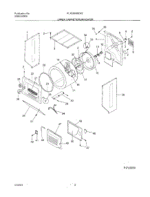 03 - Dry Cab,Drm,Htr parts for Frigidaire Washer Dryer Combo FLXE6960EW2 from AppliancePartsPros.com