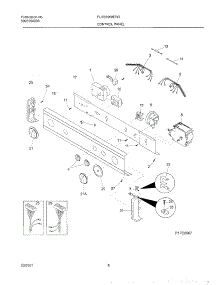 07 - Control Panel parts for Frigidaire Washer Dryer Combo FLXE6960EW2 from AppliancePartsPros.com