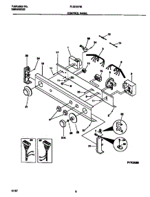 04 - Control Panel parts for Frigidaire Washer Dryer Combo FLXE52RBT4 from AppliancePartsPros.com