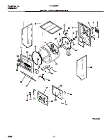 02 - Upper Cabinet / Drum / Heater parts for Frigidaire Washer Dryer Combo FLXG52RBS6 from AppliancePartsPros.com