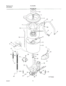 11 - Wshr Mtr,Hose parts for Frigidaire Washer Dryer Combo FLXG52RBS8 from AppliancePartsPros.com
