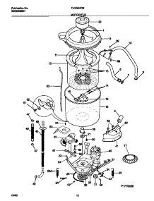 06 - Motor / Tub parts for Frigidaire Washer Dryer Combo FLXG52RBS6 from AppliancePartsPros.com