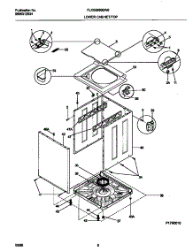 05 - Wshr Cab,Top parts for Frigidaire Washer Dryer Combo FLXG8960EW0 from AppliancePartsPros.com