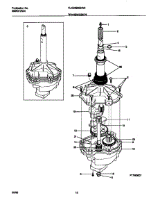 07 - Transmission parts for Frigidaire Washer Dryer Combo FLXG8960EW0 from AppliancePartsPros.com