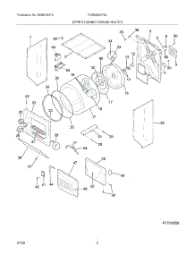 03 - Upper Cabinet / Drum Heater parts for Frigidaire Washer Dryer Combo FLEB8200FS2 from AppliancePartsPros.com