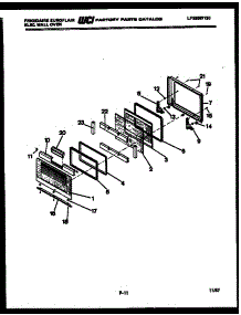 09 - Door Parts parts for Frigidaire Oven RGCF95ED from AppliancePartsPros.com