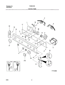 07 - Control Panel parts for Frigidaire Washer Dryer Combo FGX831CS0 from AppliancePartsPros.com